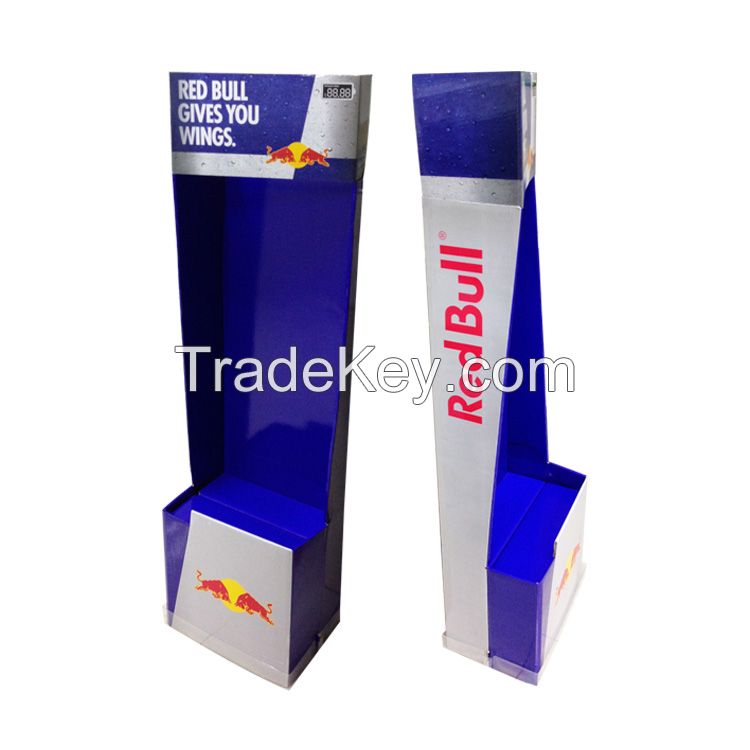 Supermarket Foldable Cardboard POP Carton display Stand Custom Retail bike stand floor display