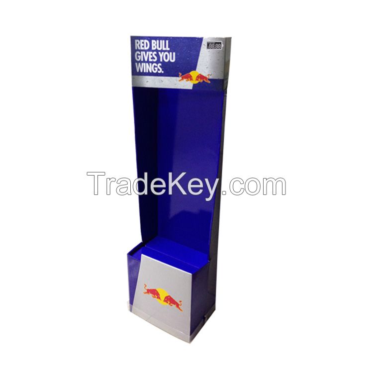 Supermarket Foldable Cardboard POP Carton display Stand Custom Retail bike stand floor display