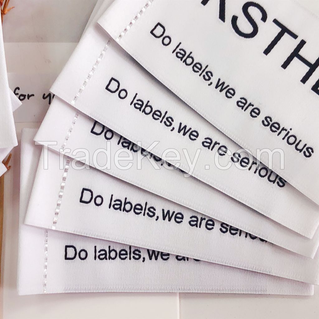 Hot sales anti-fake private woven labels for sewing with cheaper price