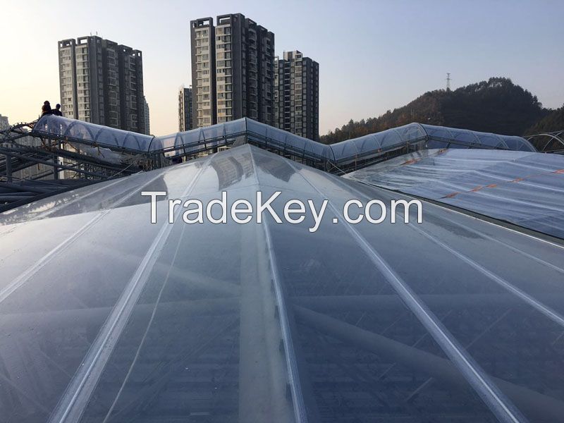 ETFE film Single Double layer cushion air pillow Tensile Membrane