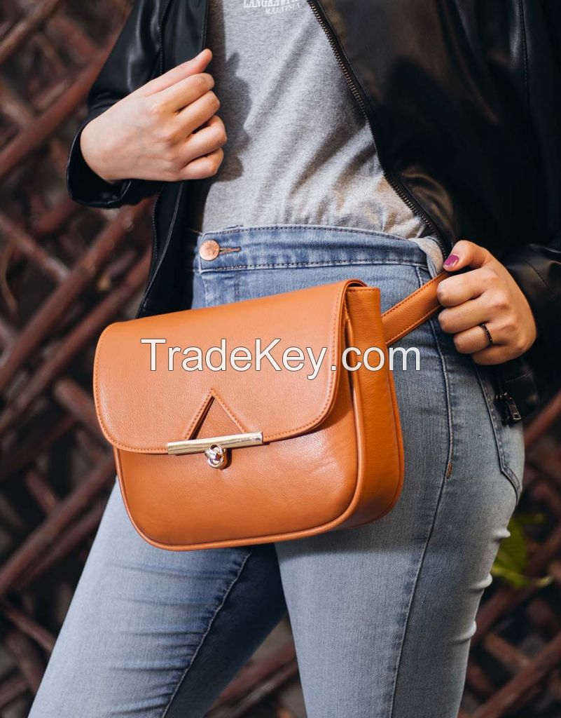 RangooN BROWN BAGUETTE BELT BAG