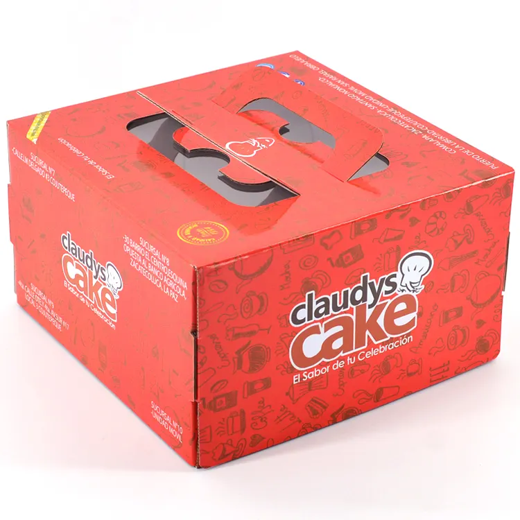 Corrugated Paper Food Packaging Box, Cake Packaging Box