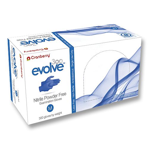 Cranberry Evolve Nitrile Gloves