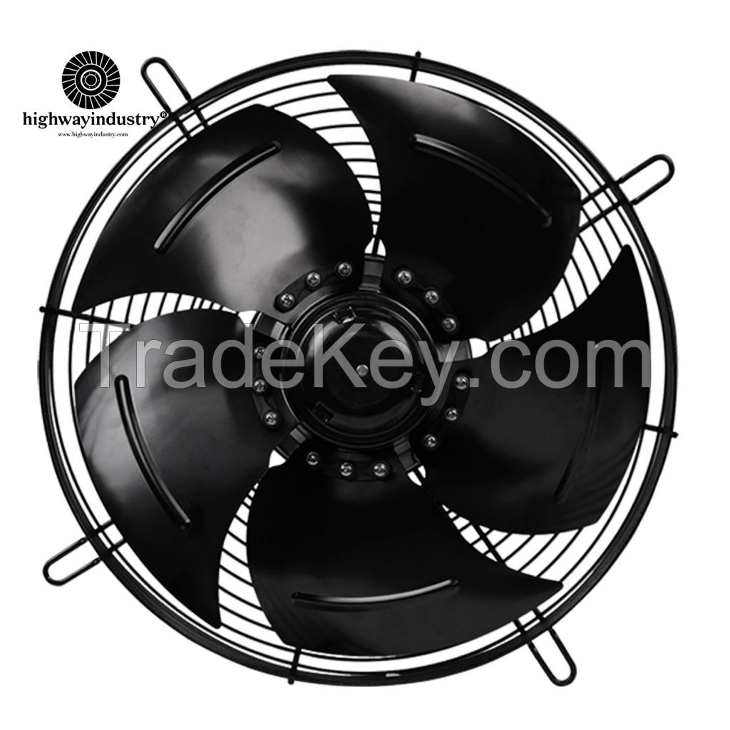 Highway EC Brushless 300/350/400mm Diameter Iron/Plastic Impeller Axial Flow Fan