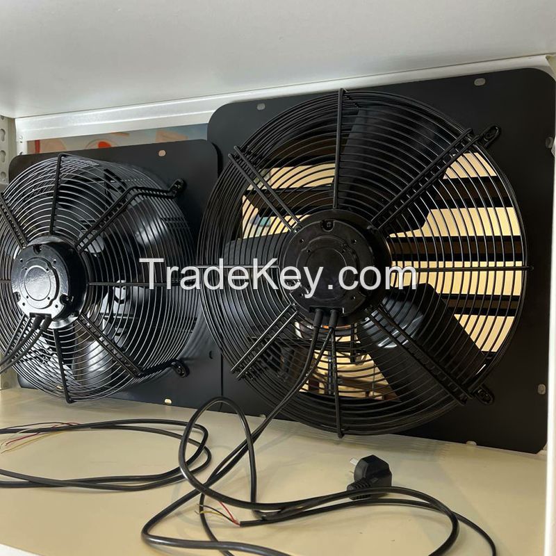 Highway Wholesale Industrial fan Smart Control EC powerful Axial Duct fan 10'' Louver Exhaust fan