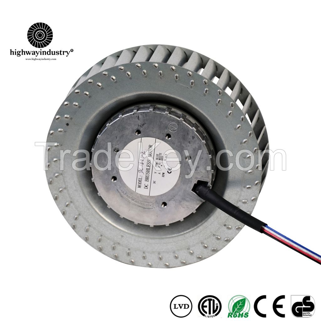 Highway Industry 120/133/175/140/160/180mm DC Forward Curved centrifugal Fan for Condenser