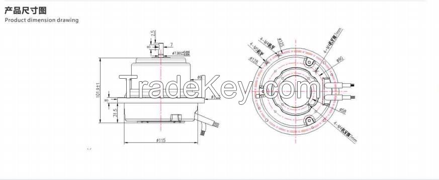 Highway Centrifugal Fan 092020-03 DC Motor 0-10VDC/PWM Control Input Fans Brushless DC Motor