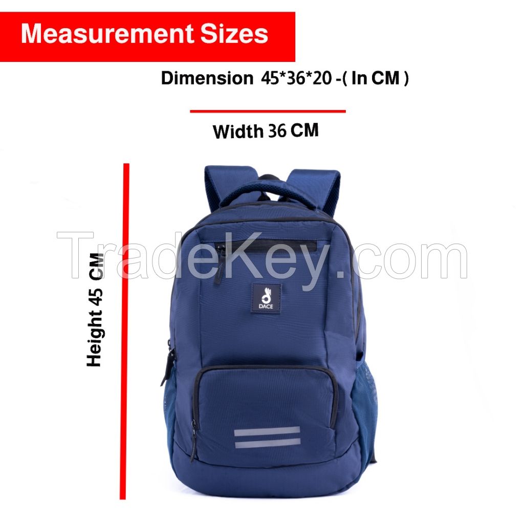 Dace Grace Blue Casual Waterproof Laptop Backpack/Office Bag/School Bag/College Bag/Business Bag/Unisex Travel Backpack