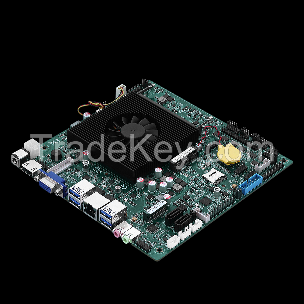 Embedded mini ITX Motherboard for Industrial Computer, Edge Computing, Network PC, IoT Gateway