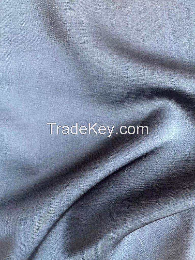 Luxury Acetate Feeling 100 Polyester Satin Material Fabric for Dress