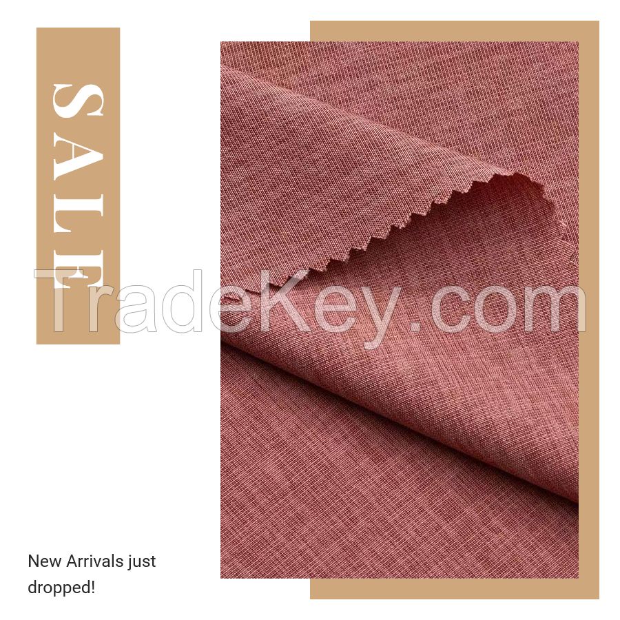 Custom High Quality Polyester Linen Type Cloth Sofa Fabric Dress Garment Pant Fabric