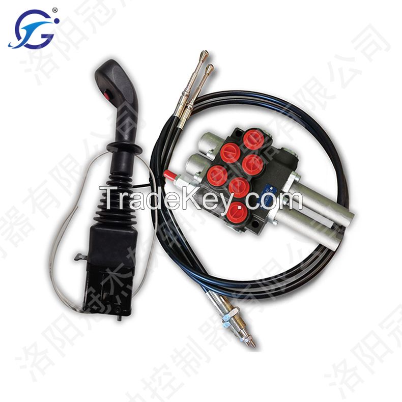 Bowden Cable Hydraulic Control Valve with Joystick Bowden Cable control joystick agricultural Machinery parts