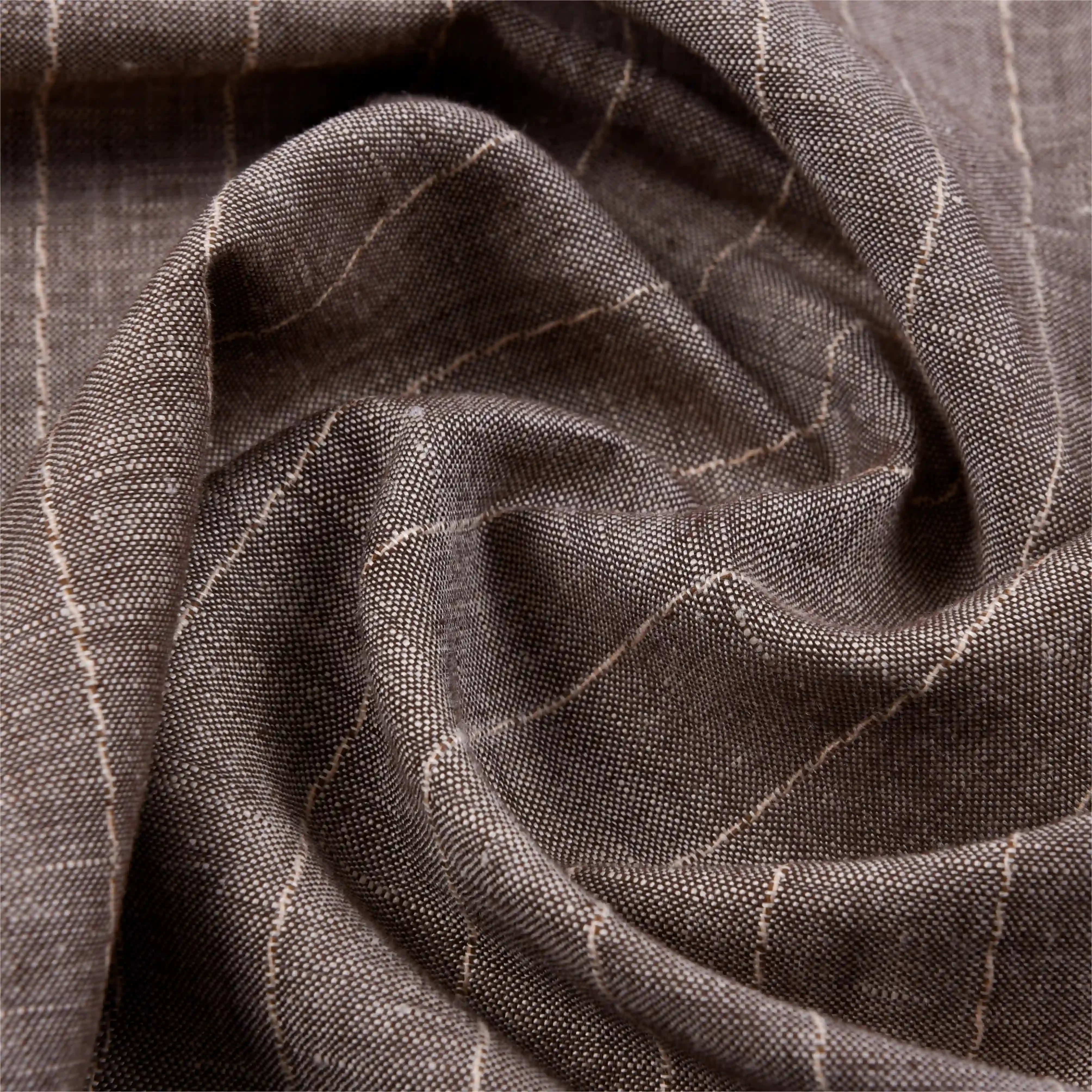 Linen-Blend Stripe Weave