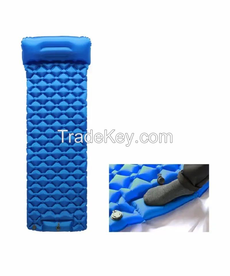 Sleeping Pad Ultralight Inflatable Sleeping Pad for Camping Built-in Pump Hiking - Airpad Carry Bag Inflatable Cushion