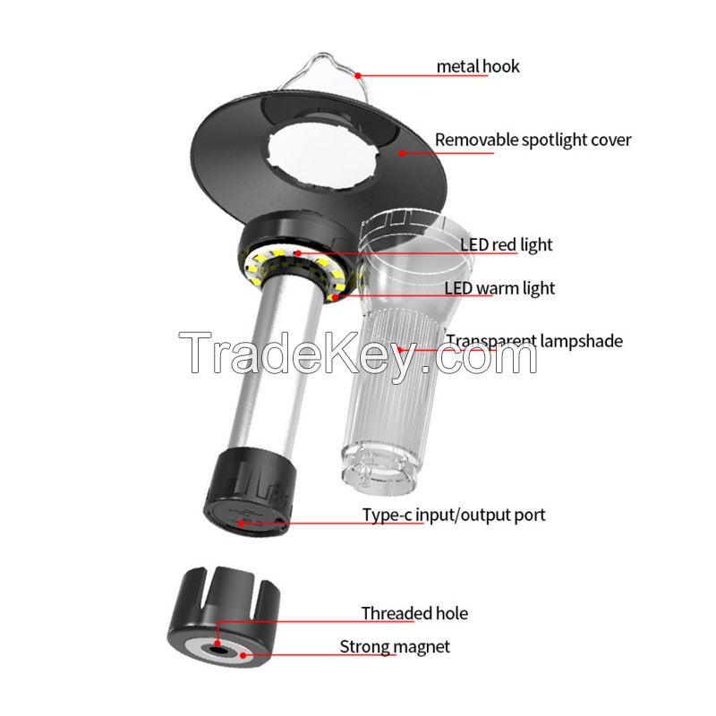 Beacon Camping Lamp Multi Function Lamp Outdoors and Camping Tent Lamp LED Flashlight