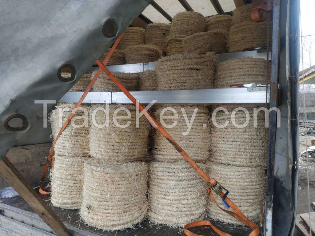 wood wool rope, holzwolle seil