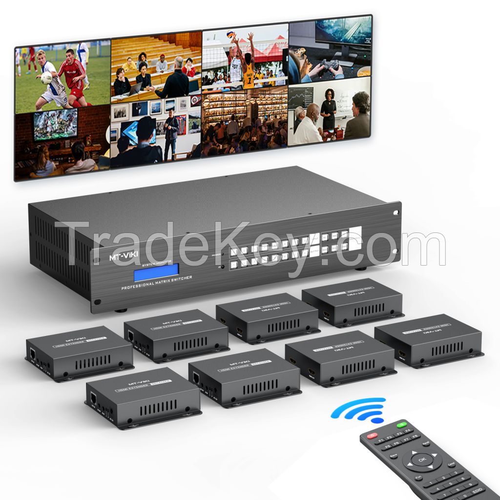MT-VIKI 4K 60hz 8x8 8x16 HDMI matrix Over Ethernet 