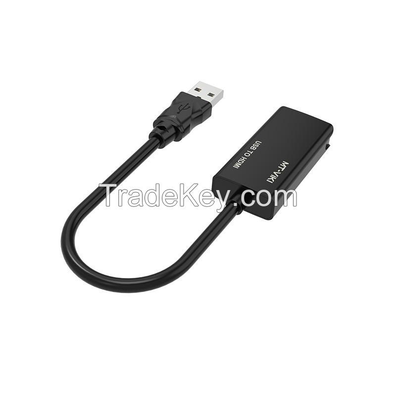 Factory Price USB2.0 to HDMI Adapter(HDMI to USB Converter Available), MT-VIKI USB to HDMI Converter Cable