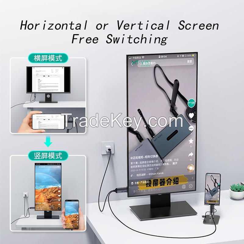 Three-In-One Mobile Phone Screen Projection Cable