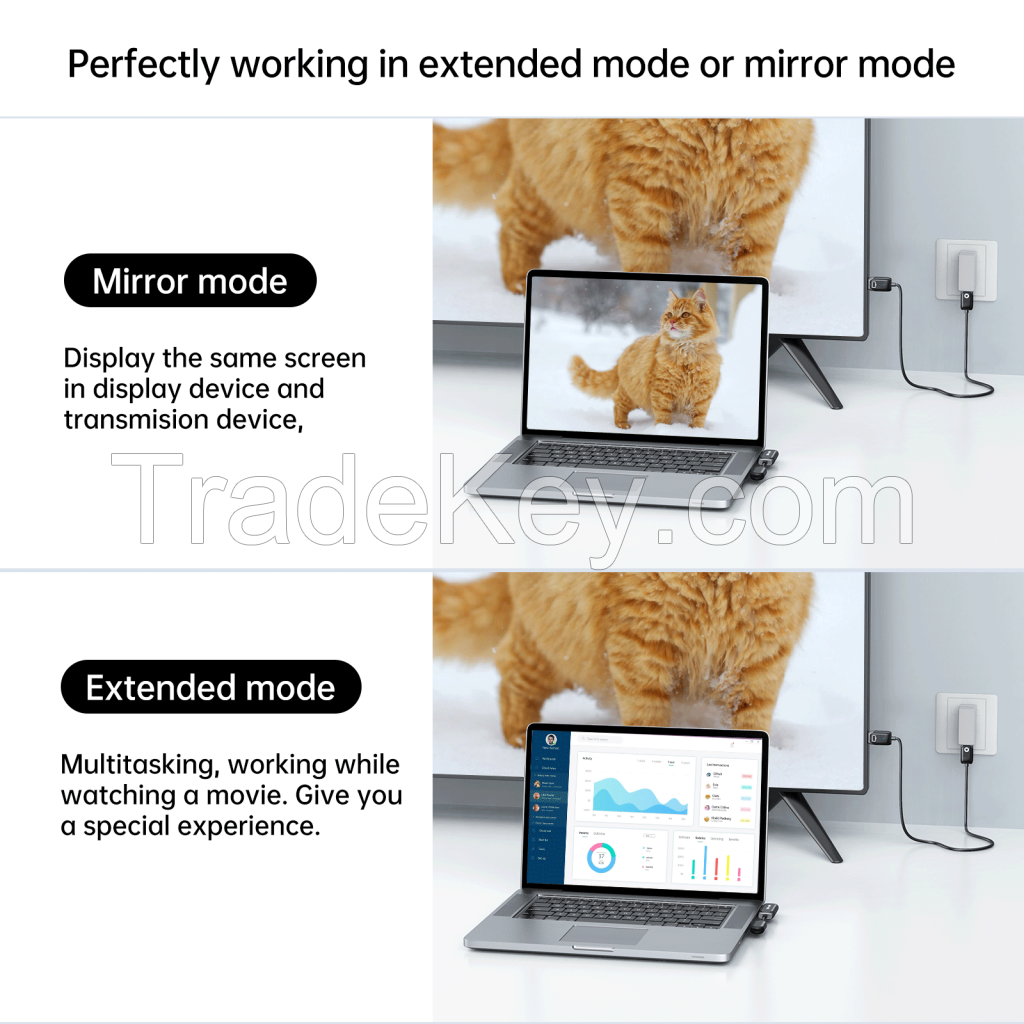 MT-VIKI 50m HDMI Wireless Transmitter and Receiver Kit, Portable HDMI Wireless Extender, Wireless HDMI Transmitter and Receiver