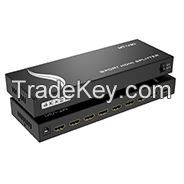 4K 30HZ HDMI Splitter 1 in 8 Out 1x8 ,  MT-VIKI 1x8 1 Computer 8 Monitor + Power Adapter HDMI Splitter