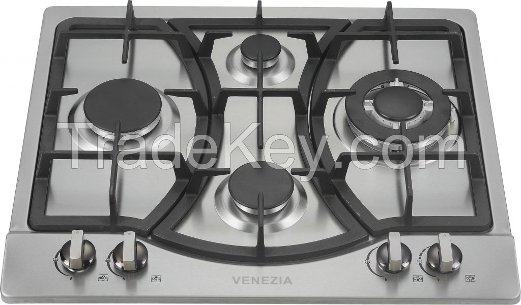 4 burners built in Stainless steel gas cooktop