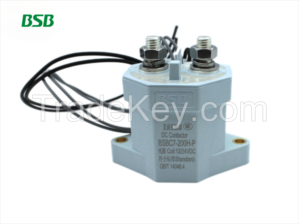 high voltage dc contactor/relay 200A for high voltage equipment for energy vehical  and EV charging or charging station