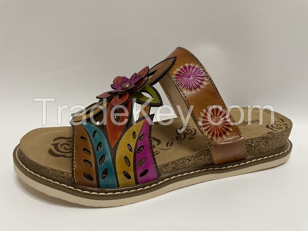 HAND MADE HAND PAINTED WOMEN SANDALS