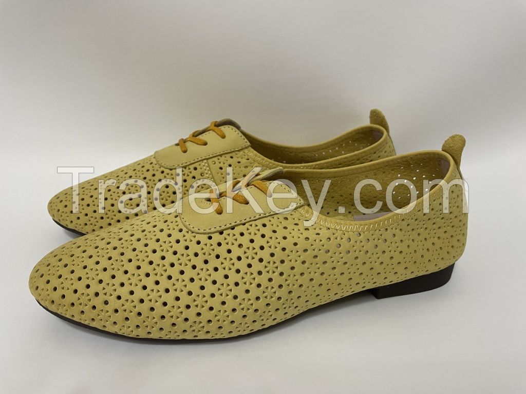 HAND MADE HAND PAINTED LEATHER SOFT CASUAL SHOES