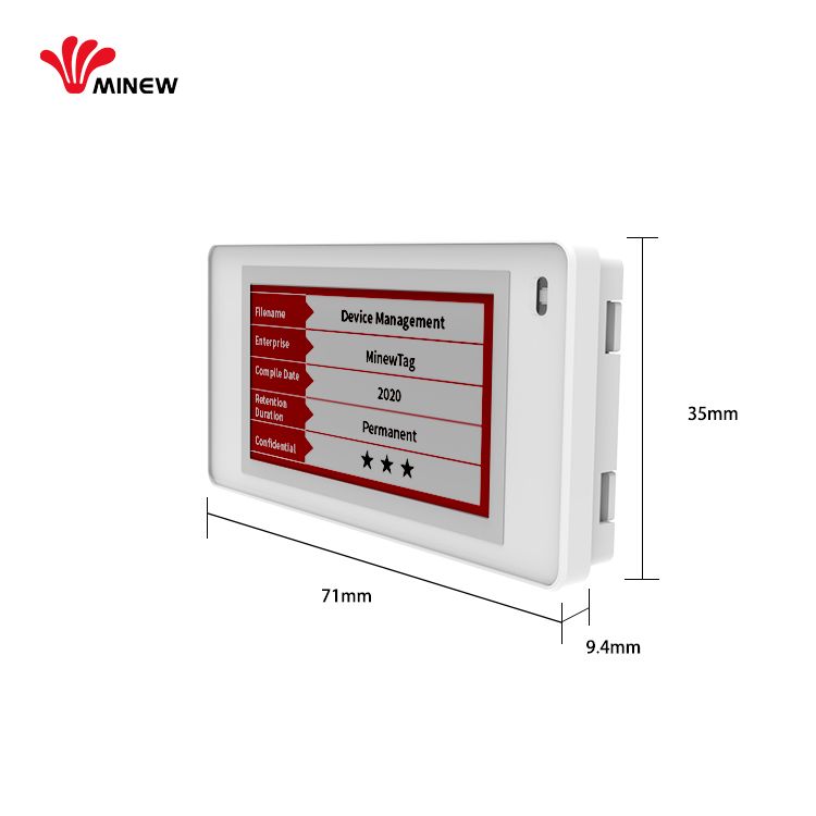 MinewTag Ultra Thin DS021 ESL Electronic Shelf Label ESL Price Tag for Retail Supermarket