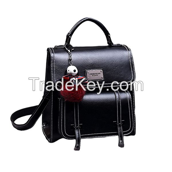 Retro Leather Shoulder Bag High Quality Backpack