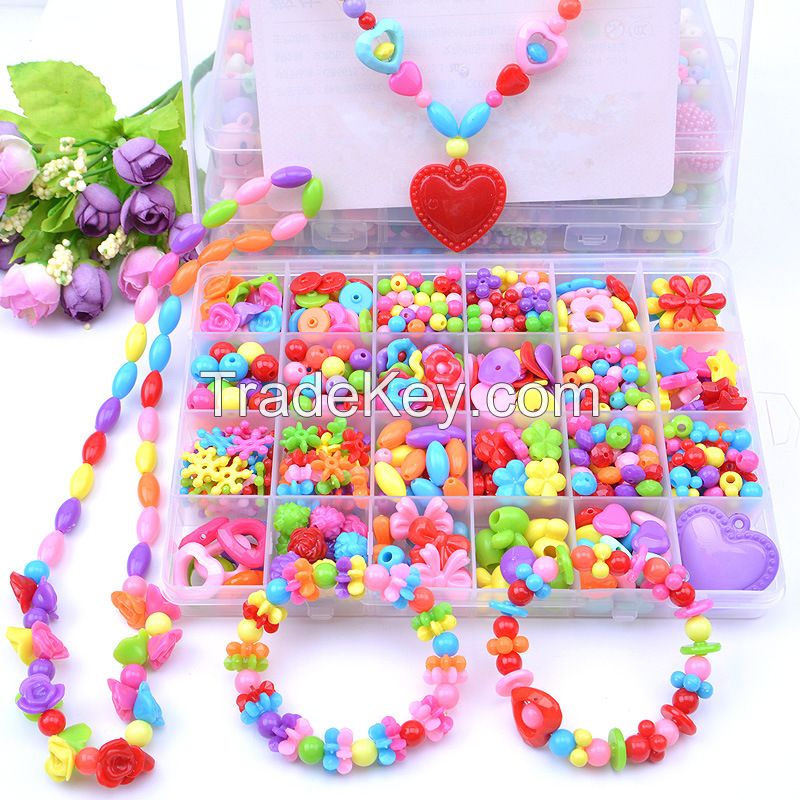 DIY Bead Jewelry Making Kit, Beads for Girls Art and Craft