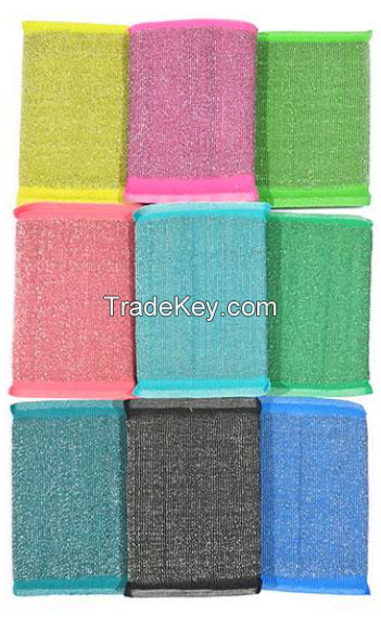 Stainless Steel Sponge Scrubber, Kitchen Sponge Scrubbers, Scrub - Net Sponge, FlexTexture Scrubber, Fabric Roll, Wire