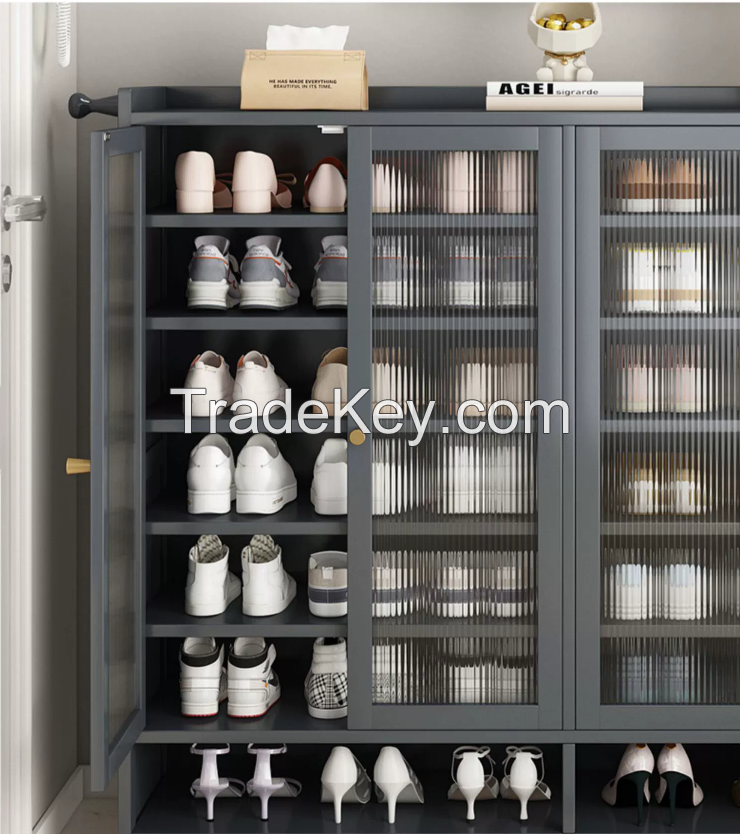 Door entrance door entrance shoe cabinet to figure custom