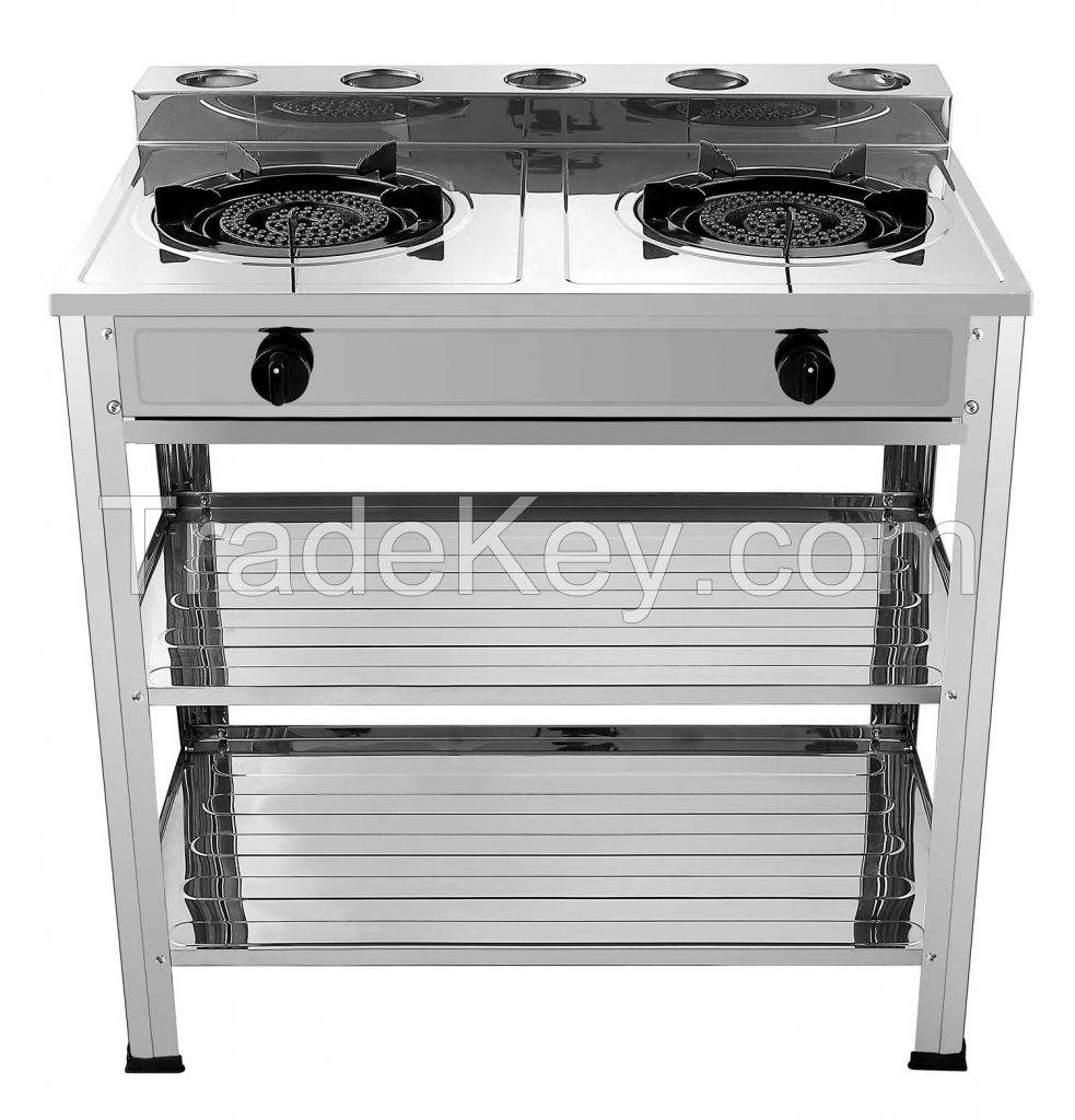 Outdoor Indoor Standing Gas cooker with cast iron burner