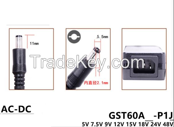 Meanwell Lap-top AC-DC adapter power supply GST-60-A-12