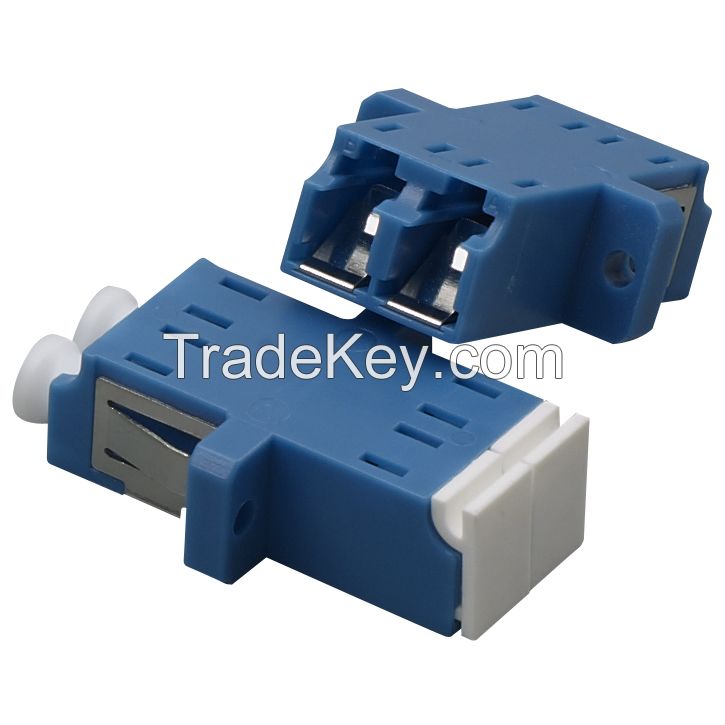 LC Inner Shutter Duplex Fiber Optical Adapter For FTTB FTTH