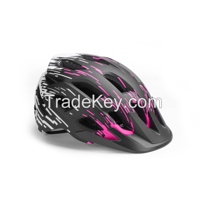 Mountain bike helmet with USB rechargeable light for adult