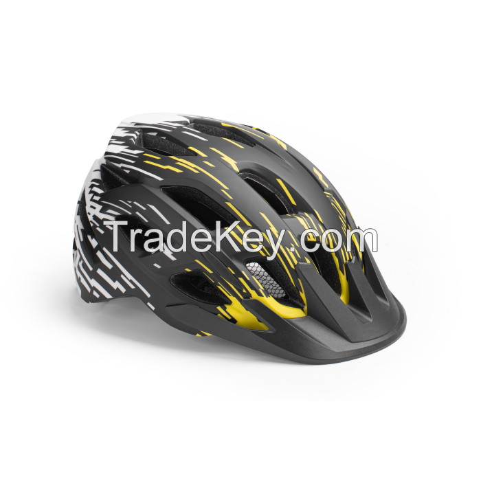 Mountain bike helmet with USB rechargeable light for adult