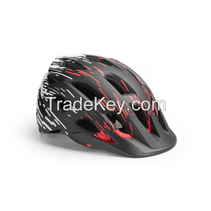 Mountain bike helmet with USB rechargeable light for adult