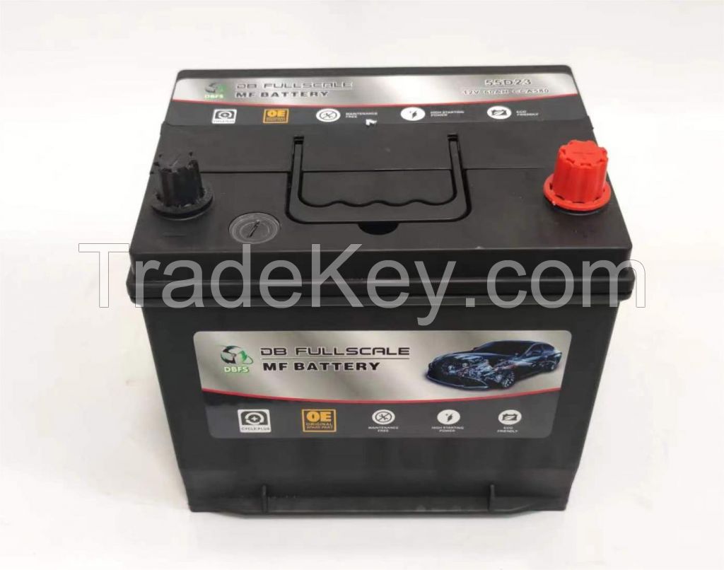 55d23l (12v - 60ah) Pinaco High Quality Dry Charged Automotive Car Lead Acid Battery