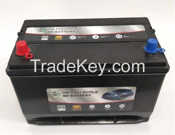 DIN100 100AH Auto Car Battery Manufacturer Excellent Performance Maintenance Free Starter Stop Batteries For Cars 