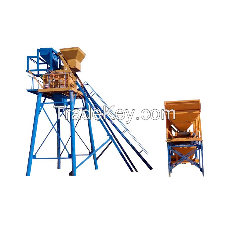 small concrete batching plant automatic mini mixing machine