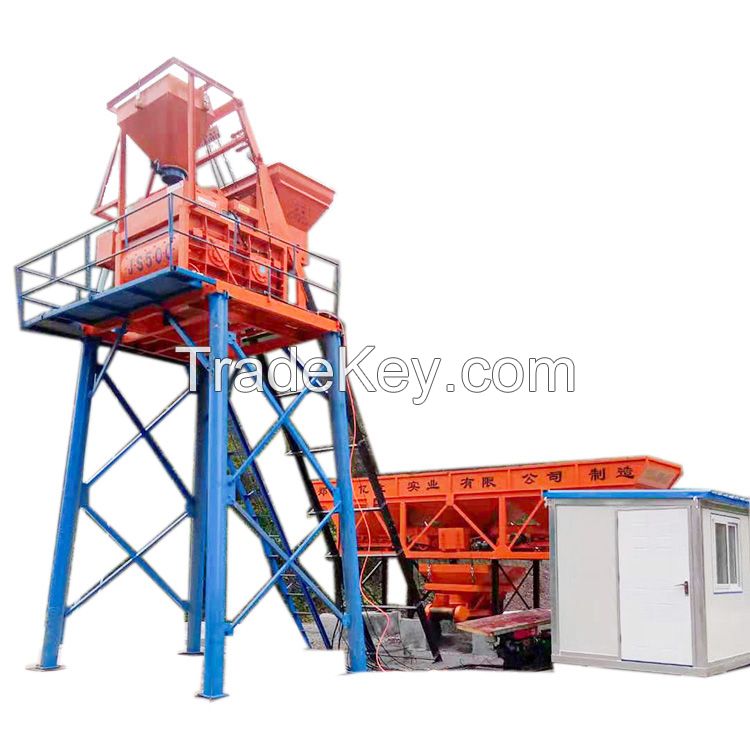 small concrete batching plant automatic mini mixing machine