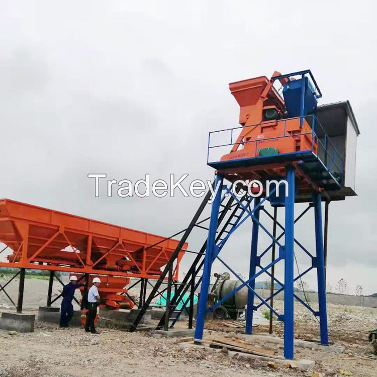 small concrete batching plant automatic mini mixing machine