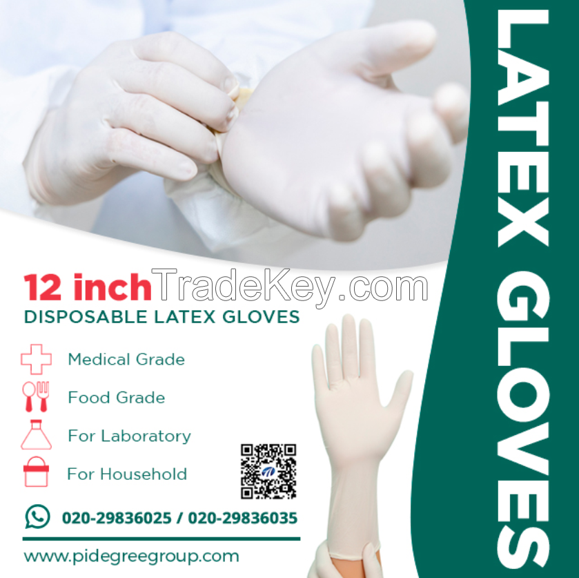 Disposable latex glovees prices guantes de latex  glovees  in Malaysia