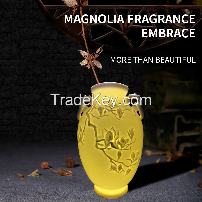 Magnolia flower ceramic decoration