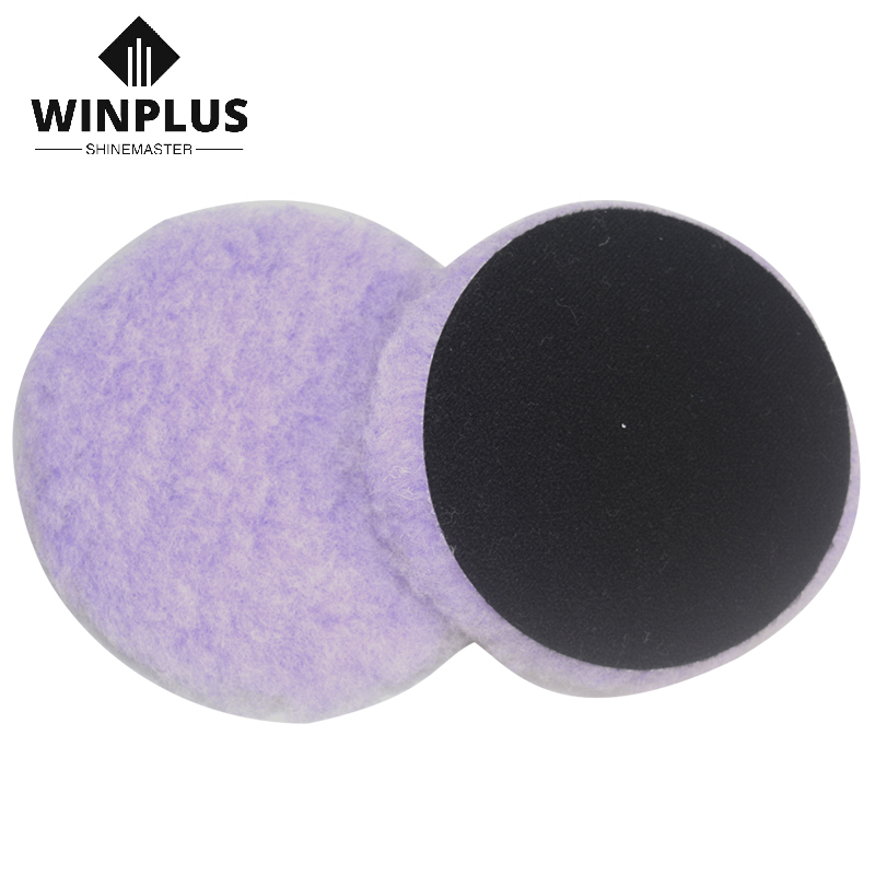 3inch hook and loop backing wool pad wool polishing pads