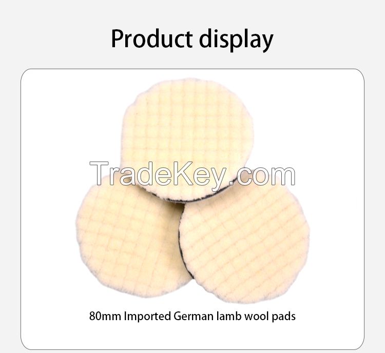 W0734 Lamb Wool Buffing Pads For Car Polishing