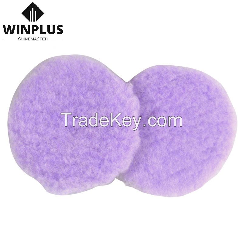 3inch hook and loop backing wool pad wool polishing pads